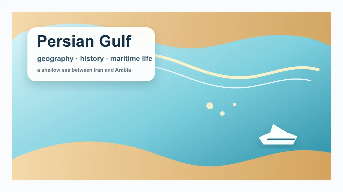 Golfo Pérsico: geografía, historia, rasgos naturales y papel actual