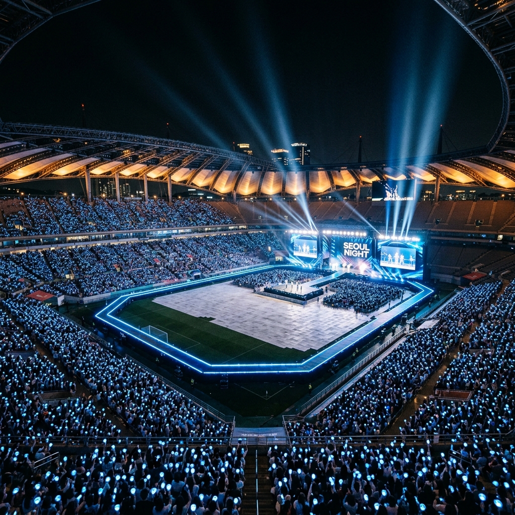 임영웅 콘서트 상암 월드컵경기장 그라운드 잔디 보호 무대 트랙 설치 전경
